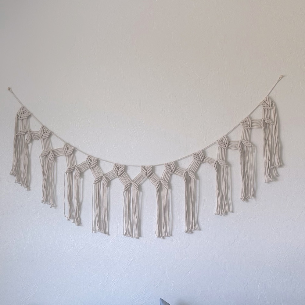 Macrame Bunting Wall Hanging